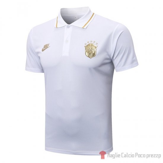 Maglia Polo Brasile 22-23 Bianco - Clicca l'immagine per chiudere