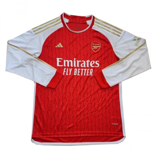 Maglia Arsenal Home Maniche Lunghe 23-24 - Clicca l'immagine per chiudere