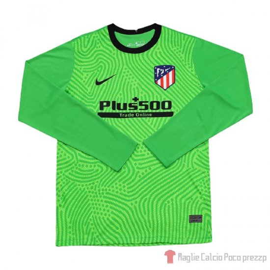 Maglia Atletico Madrid Portiere Manica Lunga 20-21 Verde - Clicca l'immagine per chiudere